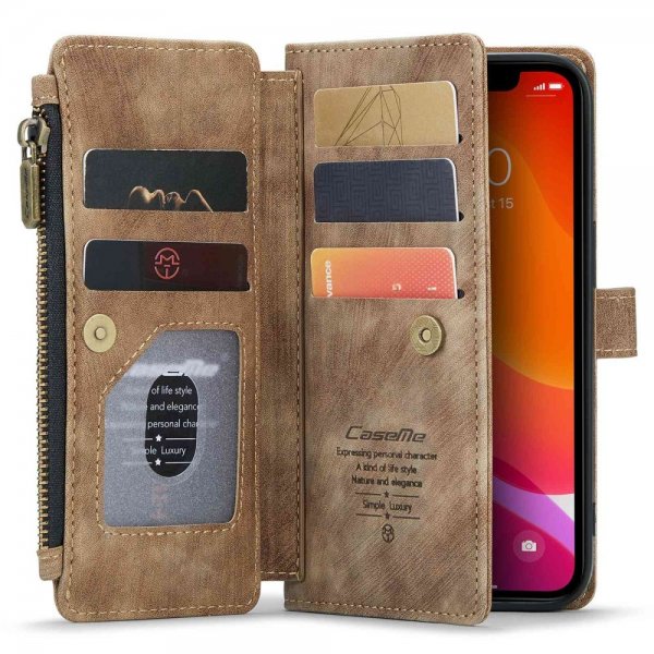 CaseMe iPhone 12/iPhone 12 Pro Fodral C30 Series Brun
