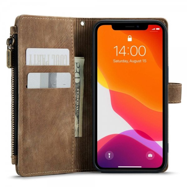 CaseMe iPhone 12/iPhone 12 Pro Fodral C30 Series Brun