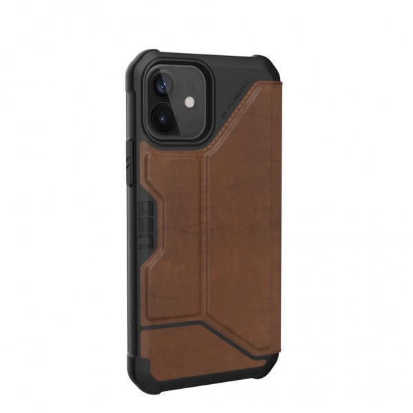 Urban Armor Gear (UAG) iPhone 12/iPhone 12 Pro Fodral Metropolis Leather Brun