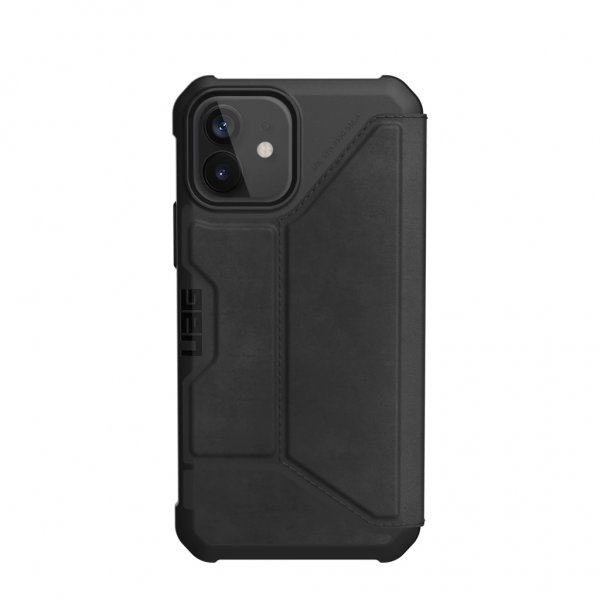 Urban Armor Gear (UAG) iPhone 12/iPhone 12 Pro Fodral Metropolis Leather Svart