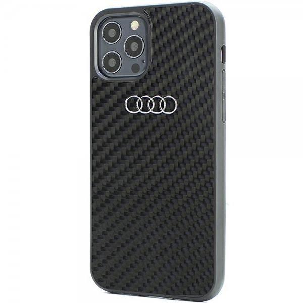 Audi iPhone 12/iPhone 12 Pro Skal Carbon Fiber Svart