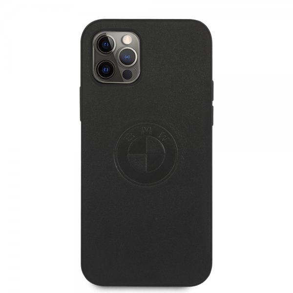 BMW iPhone 12/iPhone 12 Pro Skal Embossed Logo Svart