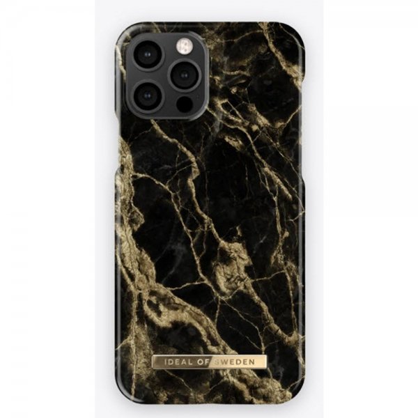 Ideal of Sweden iPhone 12/iPhone 12 Pro Skal Fashion Case Golden Smoke Marble