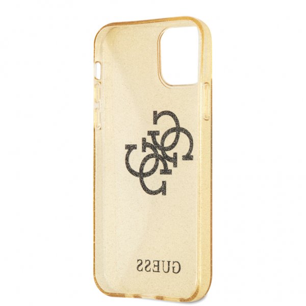 Guess iPhone 12/iPhone 12 Pro Skal Full Glitter Guld