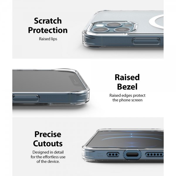 Ringke iPhone 12/iPhone 12 Pro Skal Fusion Magnetic MagSafe Matte Clear