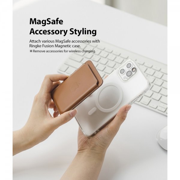 Ringke iPhone 12/iPhone 12 Pro Skal Fusion Magnetic MagSafe Matte Clear
