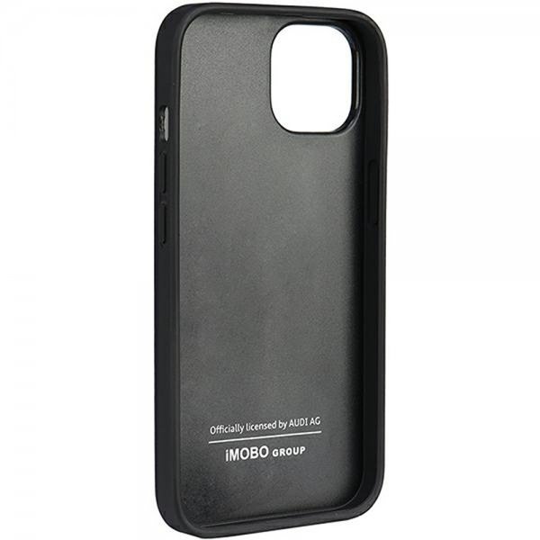 Audi iPhone 12/iPhone 12 Pro Skal Genuine Leather Case Svart