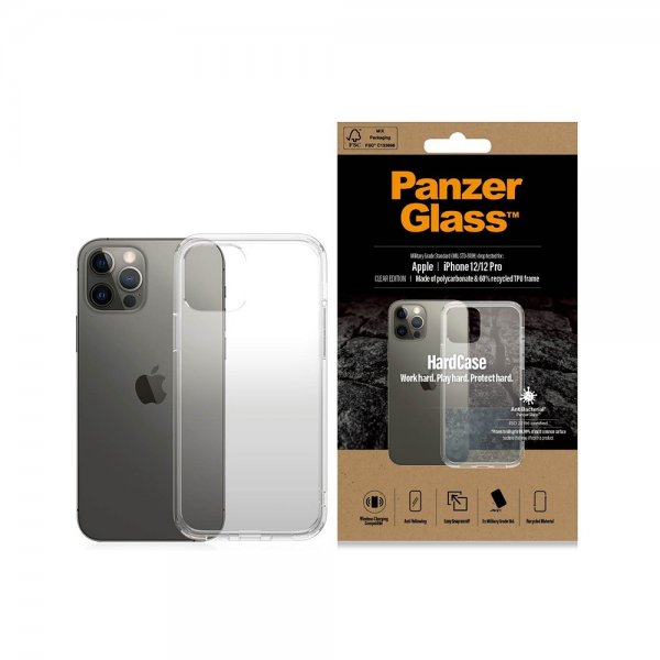 PanzerGlass iPhone 12/iPhone 12 Pro Skal HardCase Transparent