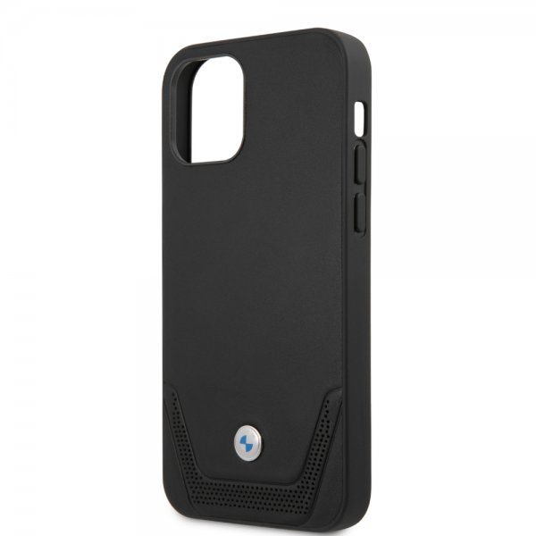 BMW iPhone 12/iPhone 12 Pro Skal Logo Perforerad Svart