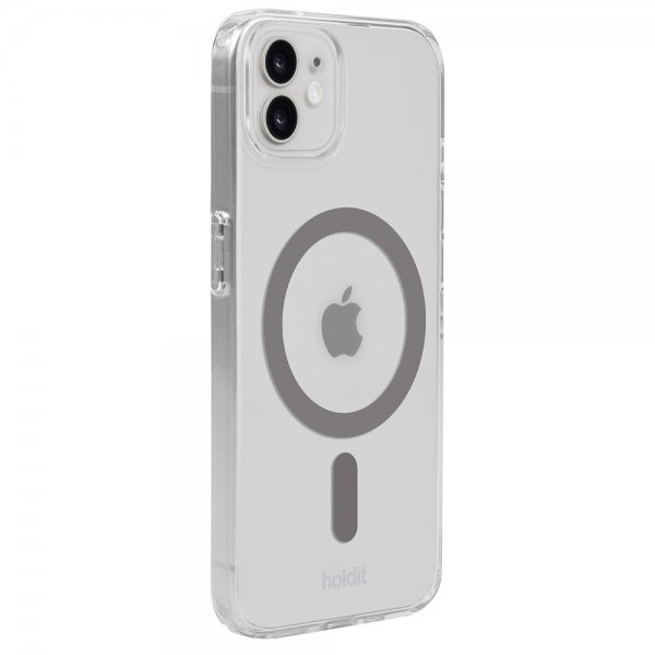 holdit iPhone 12/iPhone 12 Pro Skal MagSafe Case Space Gray Transparent