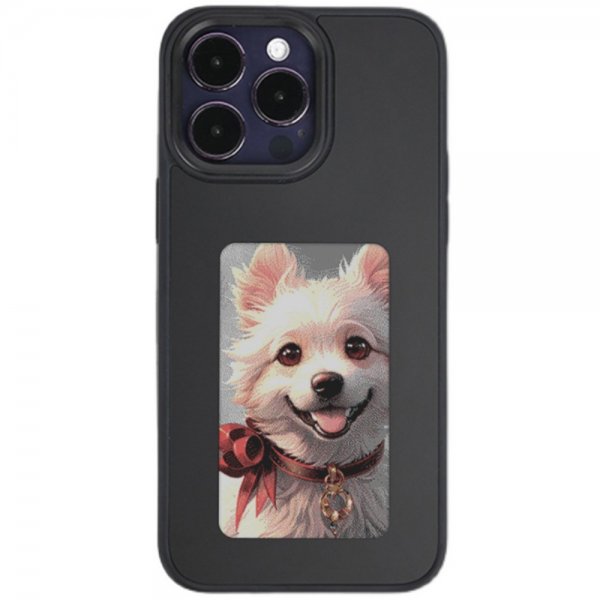 iPhone 12/iPhone 12 Pro Skal med Inbyggd Display E Ink Case Svart