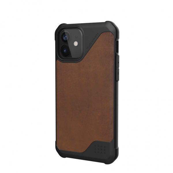Urban Armor Gear (UAG) iPhone 12/iPhone 12 Pro Skal Metropolis LT Leather Brun