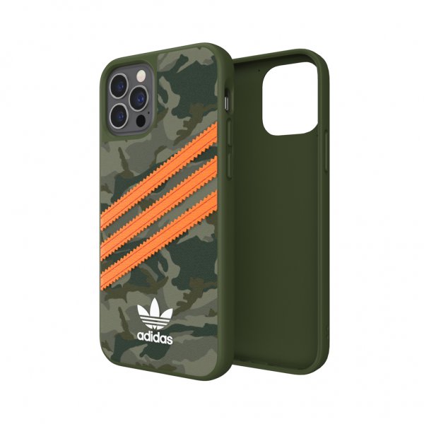 Adidas iPhone 12/iPhone 12 Pro Skal Moulded Case PU Camo/Signal Orange