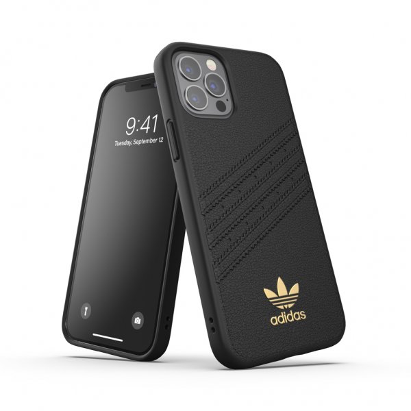 Adidas iPhone 12/iPhone 12 Pro Skal Moulded Case PU Premium Svart