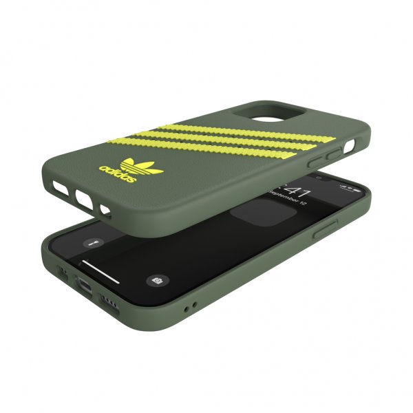 Adidas iPhone 12/iPhone 12 Pro Skal Moulded Case PU Wild Pine/Acid Yellow