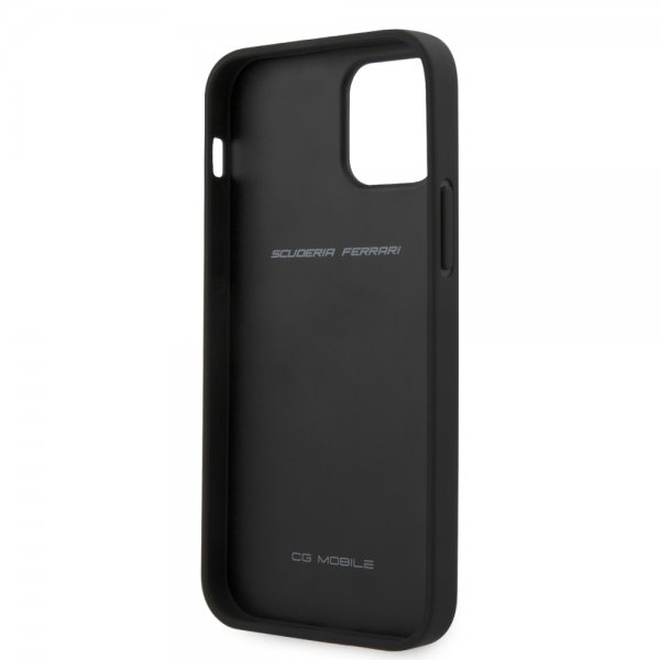 Ferrari iPhone 12/iPhone 12 Pro Skal On Track Carbon Stripe Svart