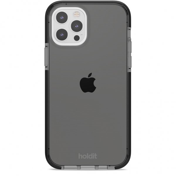 holdit iPhone 12/iPhone 12 Pro Skal Seethru Svart