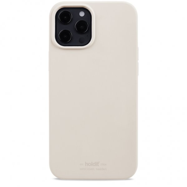 holdit iPhone 12/iPhone 12 Pro Skal Silikon Light Beige