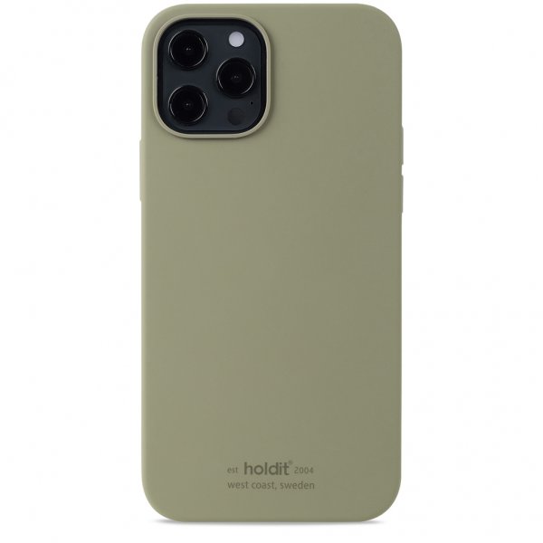 holdit iPhone 12/iPhone 12 Pro Skal Silikon Khaki Green