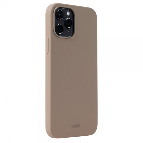 holdit iPhone 12/iPhone 12 Pro Skal Silikon Mocha Brown