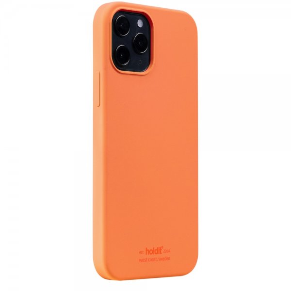 holdit iPhone 12/iPhone 12 Pro Skal Silikon Orange