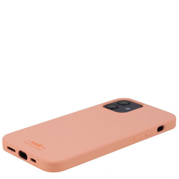 holdit iPhone 12/iPhone 12 Pro Skal Silikon Pink Peach