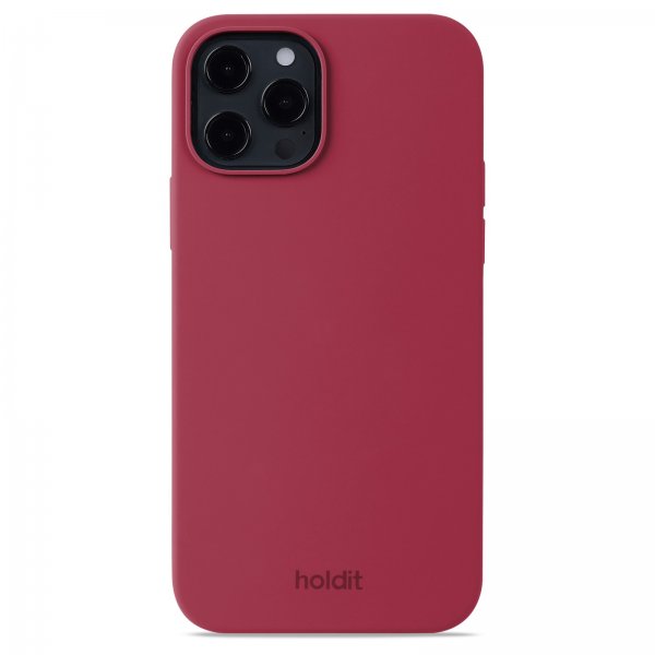 holdit iPhone 12/iPhone 12 Pro Skal Silikon Red Velvet