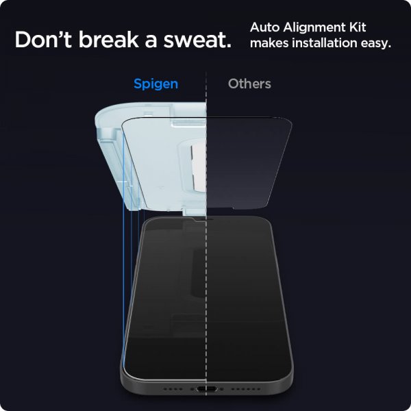 Spigen iPhone 12/iPhone 12 Pro Skärmskydd GLAS.tR EZ Fit 2-pack