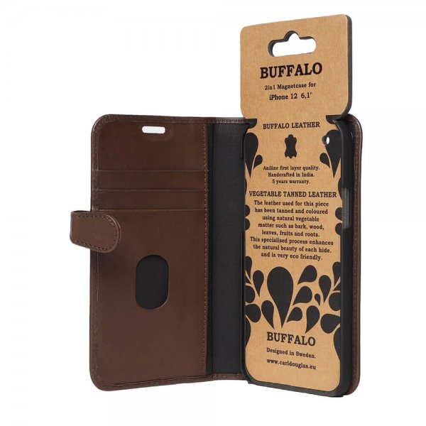 Buffalo iPhone 12/iPhone 12 Pro Fodral Buffalo Löstagbart Skal Brun