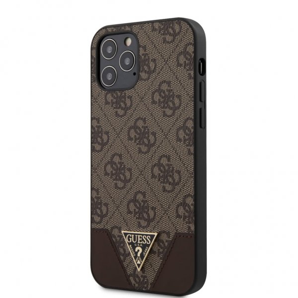 Guess iPhone 12/iPhone 12 Pro Skal 4G Brun