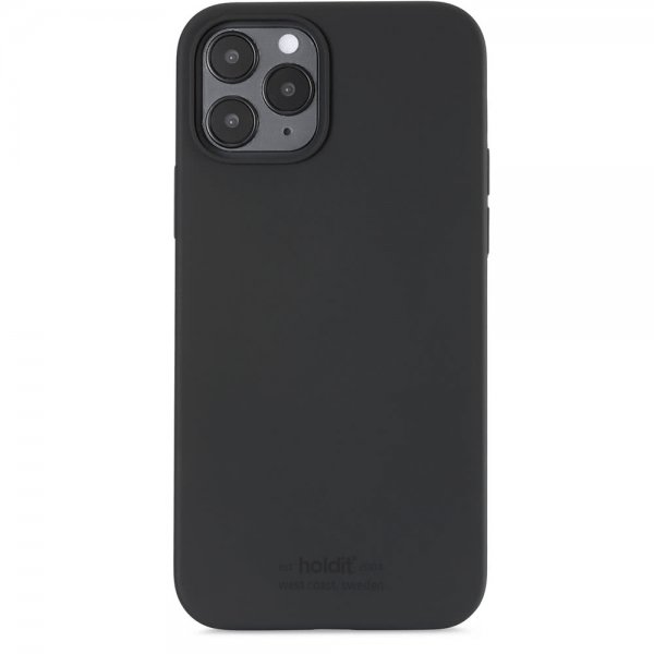 holdit iPhone 12/iPhone 12 Pro Skal Silikon Svart