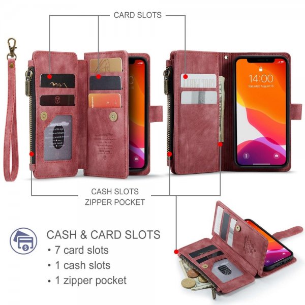 CaseMe iPhone 12 Mini Fodral C30 Series Röd