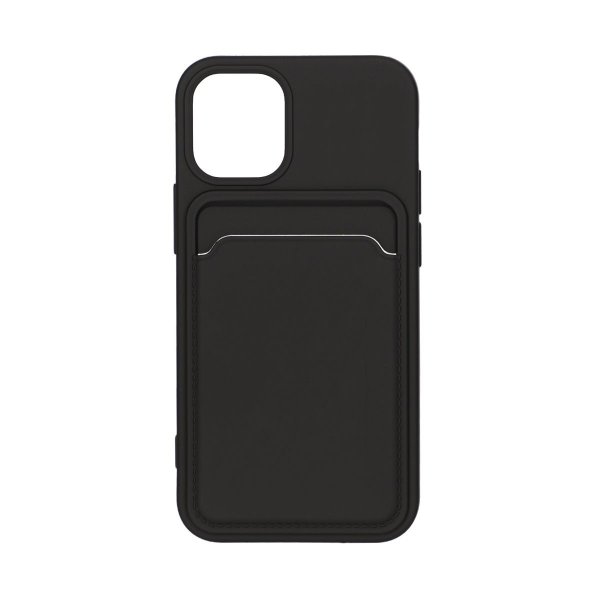 iPhone 12 Mini Skal Korthållare Svart