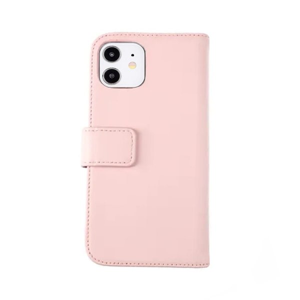 Rvelon iPhone 12 Mini Fodral Äkta Läder Rosa