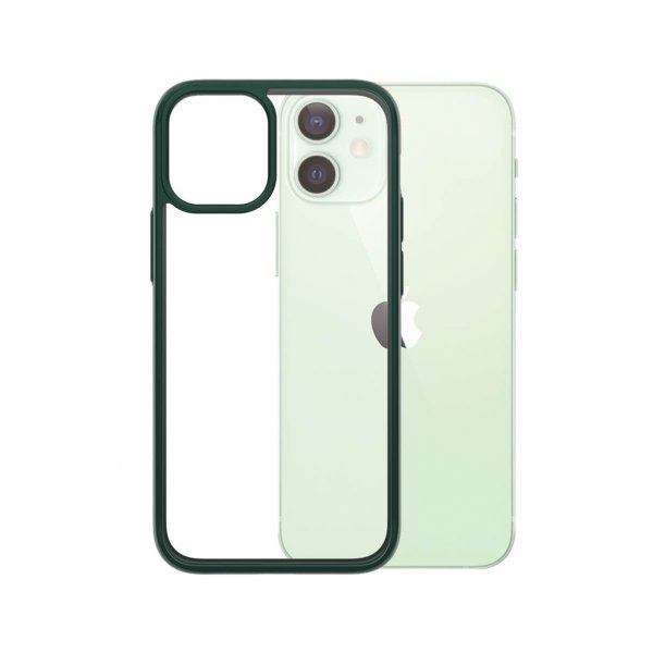 PanzerGlass iPhone 12 Mini Skal ClearCase Color Racing Green
