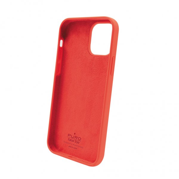 Puro iPhone 12 Mini Skal Icon Röd