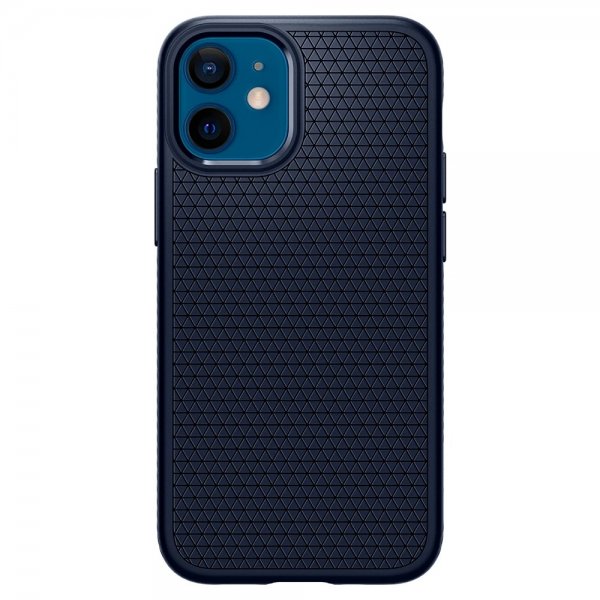 Spigen iPhone 12 Mini Skal Liquid Air Navy Blue