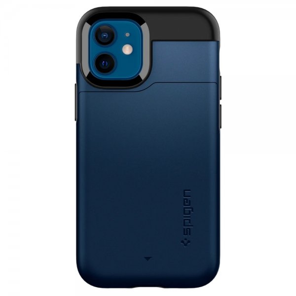Spigen iPhone 12 Mini Skal Slim Armor CS Navy Blue
