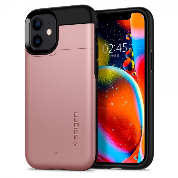 Spigen iPhone 12 Mini Skal Slim Armor CS Roseguld