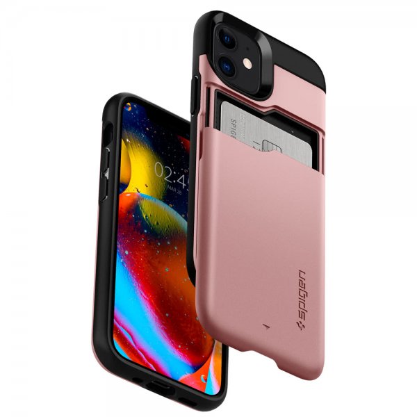 Spigen iPhone 12 Mini Skal Slim Armor CS Roseguld