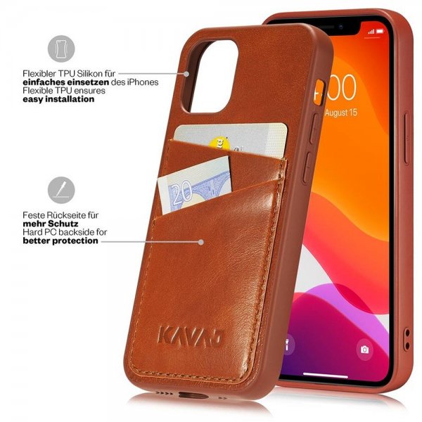 KAVAJ iPhone 12 Mini Skal Tokyo Brun