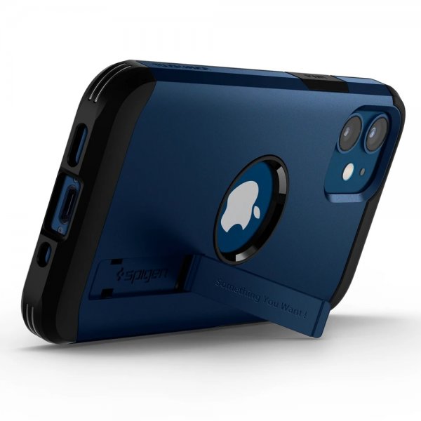 Spigen iPhone 12 Mini Skal Tough Armor Navy Blue