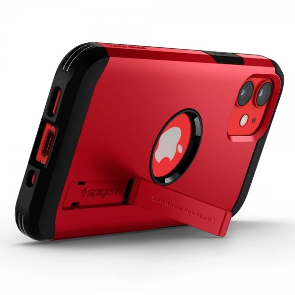 Spigen iPhone 12 Mini Skal Tough Armor Röd