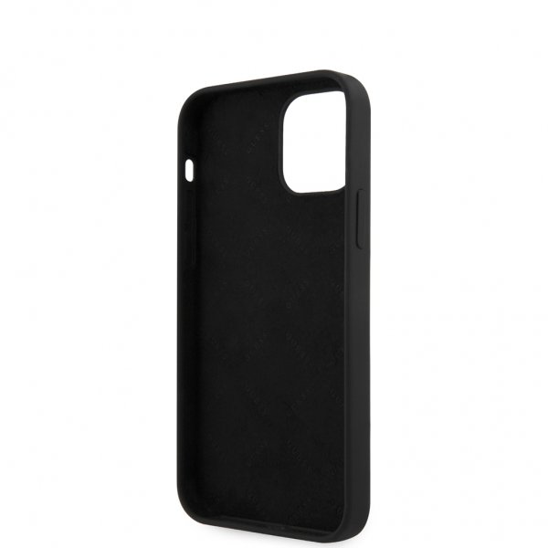 Guess iPhone 12 Mini Skal Vintage Silicone Svart