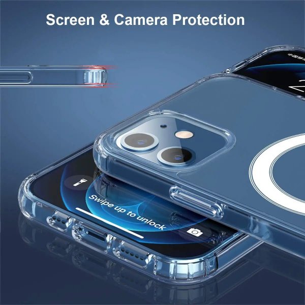 Rvelon iPhone 12 Mini Skal TPU MagSafe Transparent