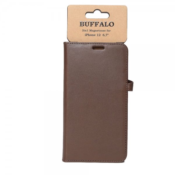 Buffalo iPhone 12 Pro Max Fodral Buffalo Löstagbart Skal Brun