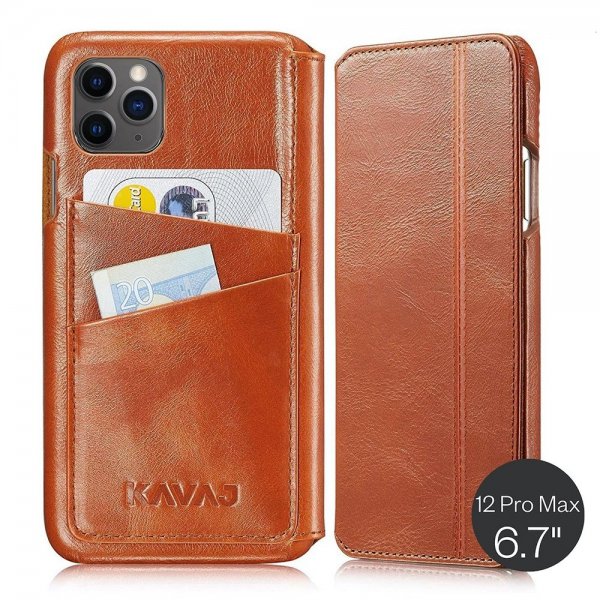 KAVAJ iPhone 12 Pro Max Fodral Dallas Brun