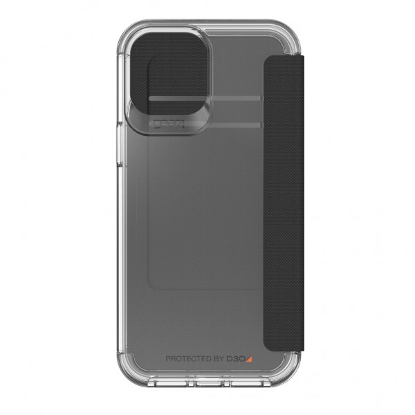Gear4 iPhone 12 Pro Max Fodral Wembley Flip Klar Svart