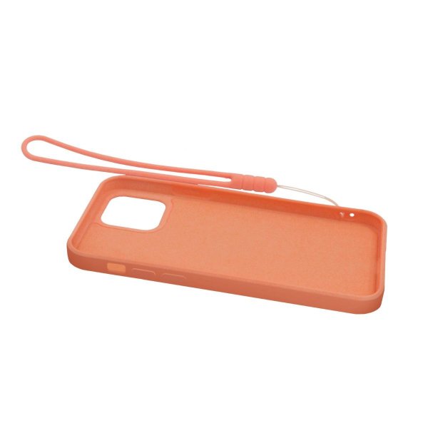 iPhone 12 Pro Max Skal Silikon med Ringhållare Orange