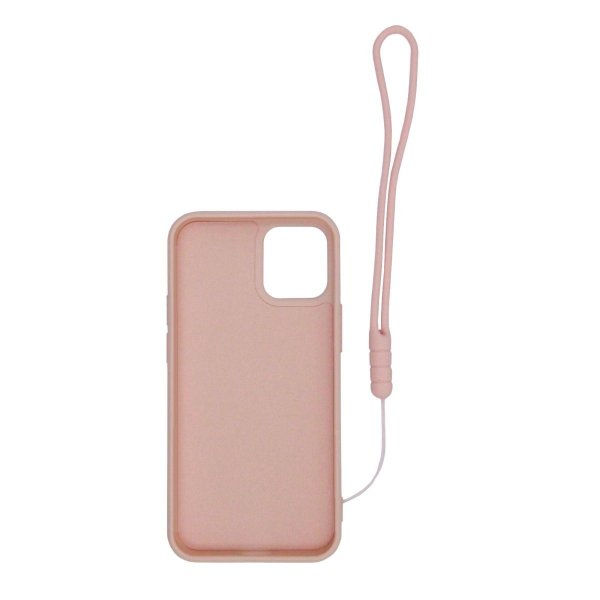 iPhone 12 Pro Max Skal Silikon med Ringhållare Rosa